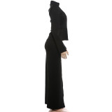 Long Sleeve Single Breasted Two Piece Skirt Set GYME-K6S17860A
