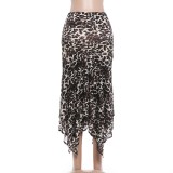 Leopard Printed Long Skirt GYME-K6J18015A