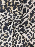Plus Size Leopard Printed Sling Maxi Dress GHMF-29175