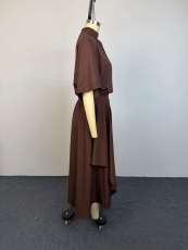 Short Sleeve Solid Color Top Long Skirt Suit GCNE-75543