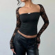 Lace Long Sleeve Top GNZD-51593TBD
