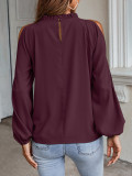 Plus Size Solid Color Off Shoulder Tops GMYS-LWZ0132