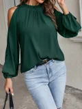 Plus Size Solid Color Off Shoulder Tops GMYS-LWZ0132