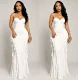 Solid Color Ruffles Sling Maxi Dress GMYU-11536