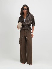 Long Sleeve Zipper Leather Jackets GXBQ-81356