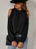 Plus Size Solid Color Off Shoulder Tops GMYS-LWZ0132
