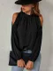 Plus Size Solid Color Off Shoulder Tops GMYS-LWZ0132