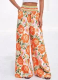 Casual Printed Wide Leg Pants GMYS-WL8356