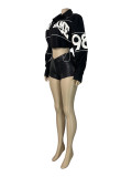 Letter Embroidery Zipper Jackets CH-26109