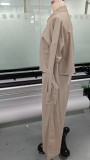 Solid Color Long Sleeve Casual Two Piece Pants Set GMYS-WL8246