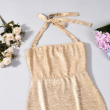 Halterneck Backless Evening Dress GNZD-60442DBZ
