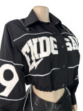 Letter Embroidery Zipper Jackets CH-26109