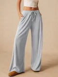 Solid Color Loose Wide Leg Pants GMYS-LWZ8268