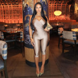 Solid Color Backless Two Piece Pants Set GNZD-12159PBM