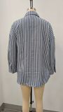 Long Sleeve Stripe Shirt Coat GMYS-LWZ8207
