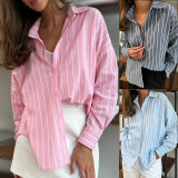 Long Sleeve Stripe Shirt Coat GMYS-LWZ8207