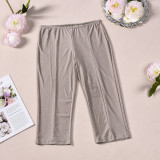 Solid Color Backless Two Piece Pants Set GNZD-12159PBM