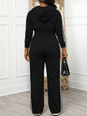 Color Block Sports Wide Leg Jumpsuit HNIF-GY350