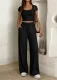 Solid Color Sleeveless Vest Two Piece Pants Set GMYS-WL8347