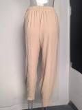 Plus Size Solid Color Loose Casual Pants GMYS-LWZ8152