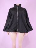 Long Sleeve Loose Zipper Coats GTGE-MH1055