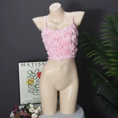 3D Rose Flower Sling Vest GNZD-51333THD