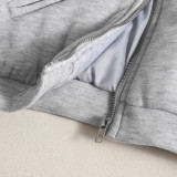 Long Sleeve Zipper Ultra Short Cotton Coat GNZD-51275THD