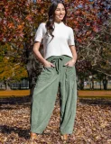 Corduroy Solid Color Loose Pants GMYS-LWZ8307