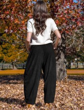 Corduroy Solid Color Loose Pants GMYS-LWZ8307