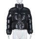 Warm PU Leather Zipper Coat GNZD-9011TD