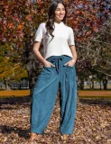 Corduroy Solid Color Loose Pants GMYS-LWZ8307