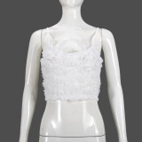 3D Rose Flower Sling Vest GNZD-51333THD