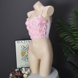 3D Rose Flower Sling Vest GNZD-51333THD