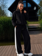 Contrast Color Sport Coat Two Piece Pants Set SFY-928