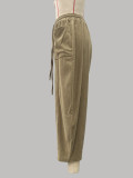 Corduroy Solid Color Loose Pants GMYS-LWZ8307