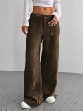 Solid Color Loose Corduroy Pants GMYS-LWZ8249