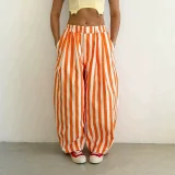 Stripe Loose Wide Leg Pants LSD-3082