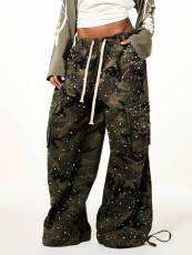 Pearl Camouflage Printed Drawstring Pants LSD-2935