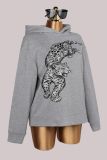 Leopard Print Hooded Sweatshirt YWXS-K26L3040
