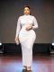 Long Sleeve Mesh Slim Maxi Dress GADE-11443
