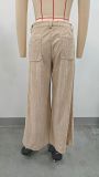 Solid Color Loose Corduroy Pants GMYS-LWZ8249