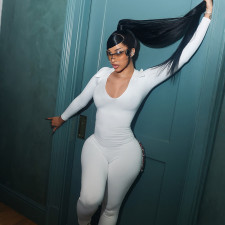 Sexy Backless Long Sleeve Bandage Jumpsuit XEF-K6Q19675A