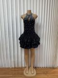 Sleeveless Backless Mini Dress GADE-11490