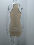 Solid Color Sleeveless Mini Dress GMYS-LWZ8072