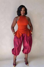 Sleeveless Solid Color Sweater NY-MY117