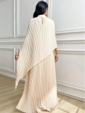 Loose Irregular Long Sleeve Top Two Piece Skirts Set GQLK-8023