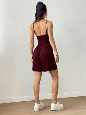 Solid Color Sleeveless Loose Romper GMYS-JQ69072