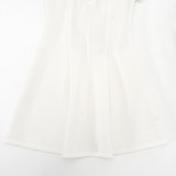 Short Sleeve Solid Color Mini Dress GAXB-D657DS