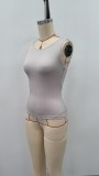 Sleeveless Solid Color Vest GMYS-QZ8837