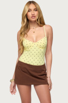 Polka Dot Printed Sling Bodysuit GAXB-D671BS
